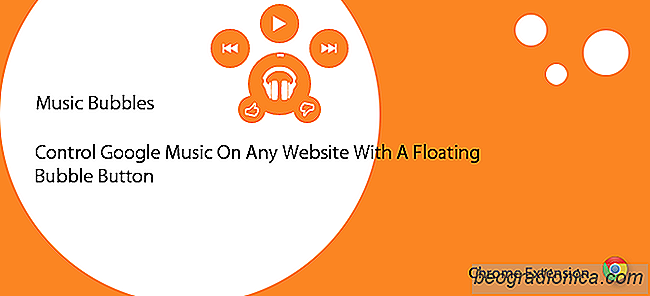 [Aktualisiert] Music Bubbles Control Google Musik mit einem allgegenwärtigen Floating-Button [Chrome]