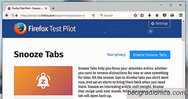 Tabs snoozen in Firefox