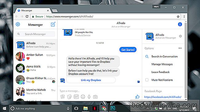 Cómo subir archivos a Dropbox desde Facebook Messenger