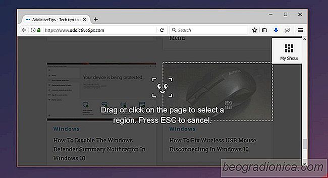Cómo usar la nueva herramienta de captura de pantalla de Firefox