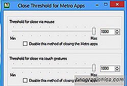 Anpassen des Schwellenwerts für das Schließen von Metro-Apps durch Maus- und Touch-Gesten In Windows 8