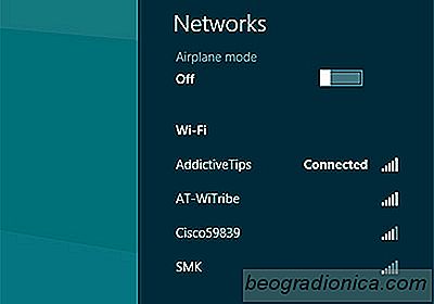 Režim v letadle a měřená připojení v systému Windows 8 Nastavení sítě