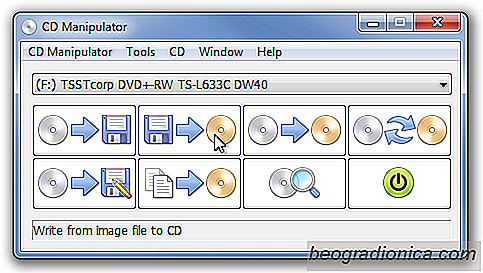Manipulátor CD: čtení / zápis a hlavní CD, vytvoření snadných duplikátů