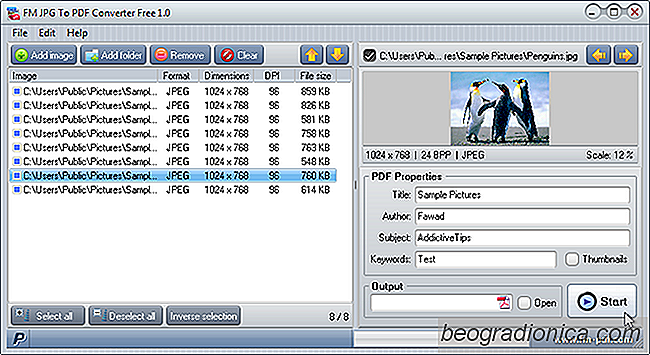 Conversion facile de JPG et autres images en fichiers PDF dans un traitement par lots