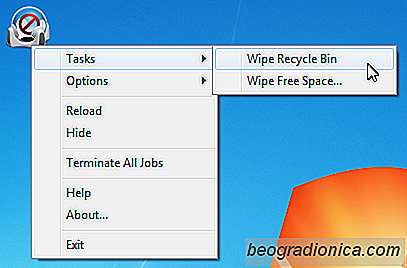 EraserDrop: Déchiqueteur de fichiers qui ajoute une icône de bureau pour glisser-déposer des documents