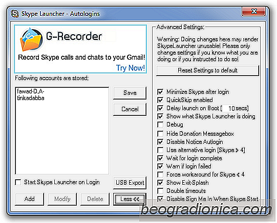 Logowanie do wielu kont Skype na komputerze Uruchomienie za pomocą Skype Launcher