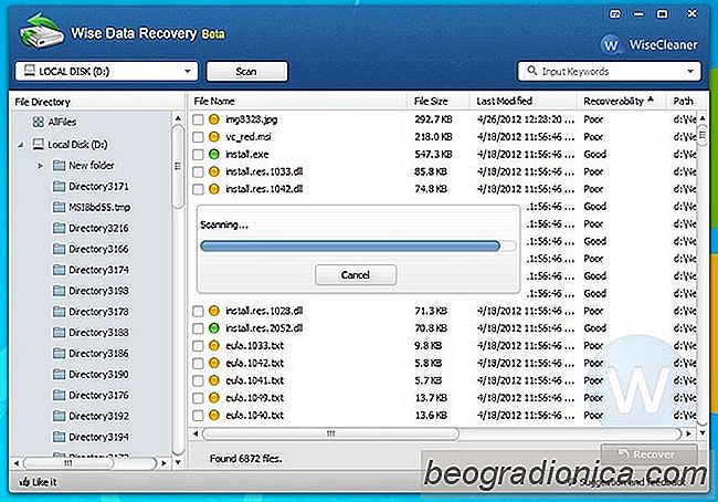Wise Data Recovery ripristina i file cancellati, indica il livello di recuperabilità