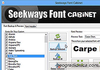 Sichern, Wiederherstellen und Verwalten Ihrer Schriftarten-Sammlung mit Seekways Font Cabinet