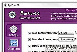EyePro permet aux utilisateurs de PC de se reposer ou d'exercer leur regard à des intervalles réguliers