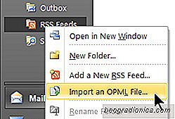 Cómo importar fuentes RSS a Microsoft Outlook para Windows