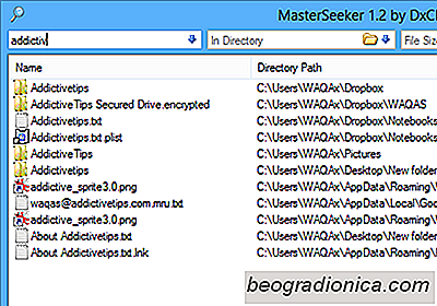 MasterSeeker is een zoekhulpmiddel voor Windows met filters en regex-ondersteuning