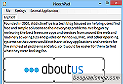 O NeechPad é um editor de Rich Text simples para Windows com suporte a guias