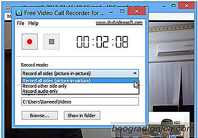Gravar chamadas de vídeo Skype Picture-In-Picture no Windows