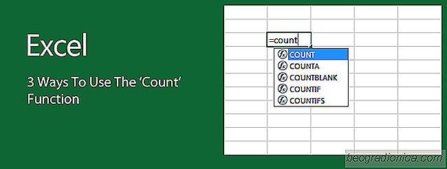 3 Façons d'utiliser la fonction Count Dans Excel