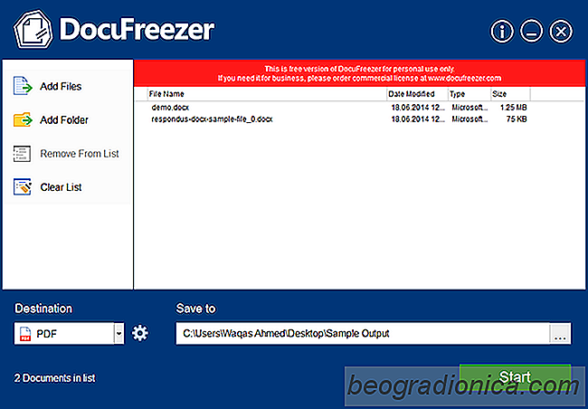 DocuFreezer convertit les fichiers MS Doc, Excel, PPT en PDF et images [Windows]