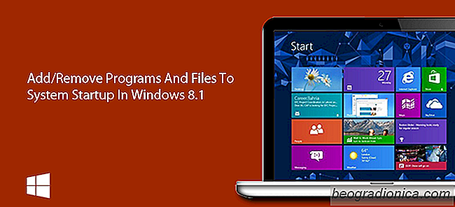 Comment ajouter / supprimer des programmes et des fichiers au démarrage du système Dans Windows 8.1