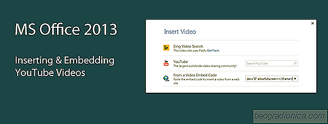 Vložení a vkládání videí YouTube v systému MS Office 2013