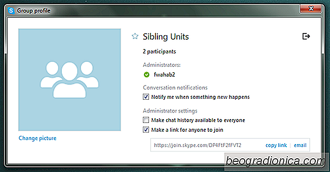 Désactiver les alertes audio pour une conversation de groupe dans Skype