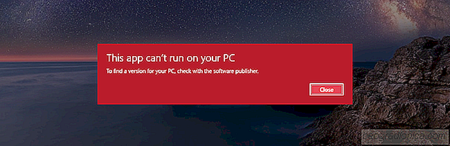 Deze app kan niet op uw pc worden uitgevoerd Foutbericht in Windows 10