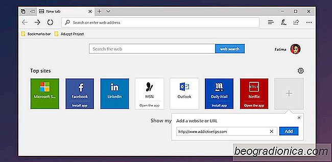 Anpassen von Top-Sites in Microsoft Edge