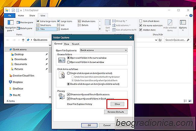 File Explorer 'Working On It'-bericht herstellen In Windows 10