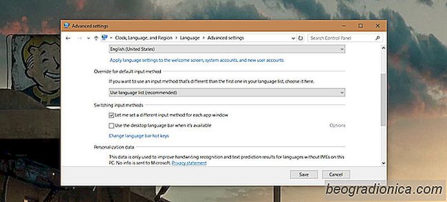 Cómo establecer el idioma según la aplicación en Windows 10