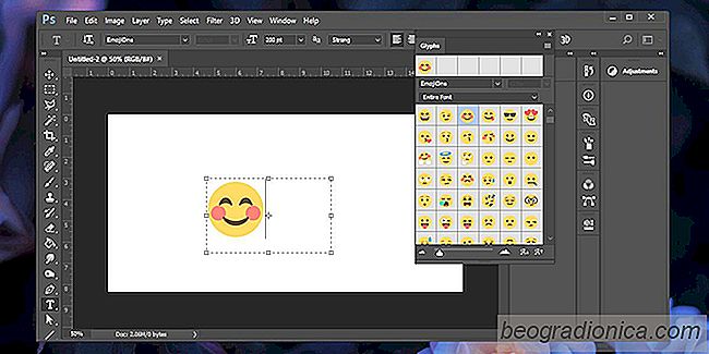Sådan indsættes emoji i Photoshop